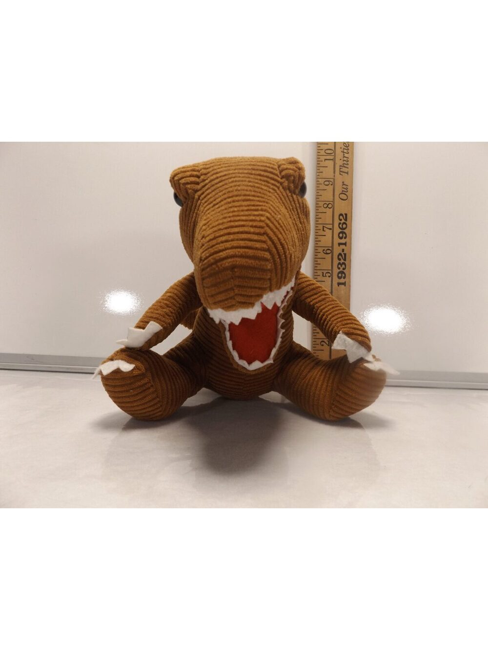 Naturally Kids T Rex Dinosaur Plush Brown Corduroy Stuffed Animal